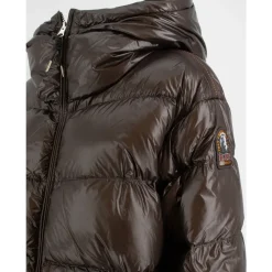 Jakker<Parajumpers Stilfuld Nylonjakke med Dobbelt Lynlås Brun