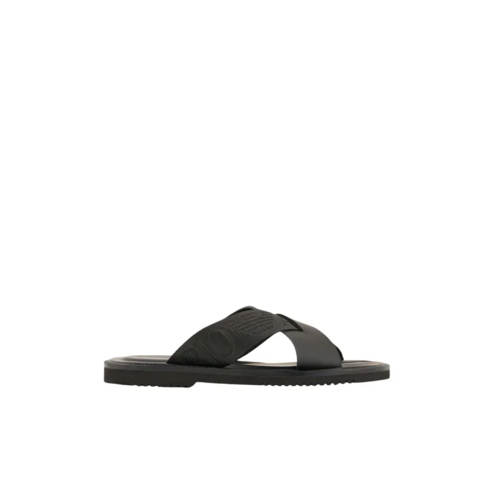 Sandaler<Emporio Armani Stilfuld Sandal til Moderne Look Sort