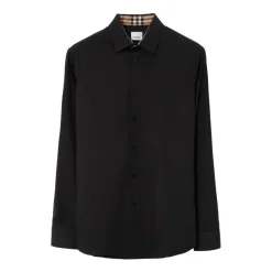 Skjorter<Burberry Stilfuld Skjorte Sort