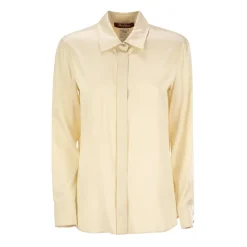 Bluser & Skjorter^Max Mara Studio Stilfuld Skjorte til Kvinder Beige