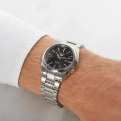 Ure<Seiko Stilfuld Sports Automatisk Ur Grå