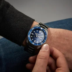 Ure^Seiko Stilfuld Sports Automatisk Ur Blå