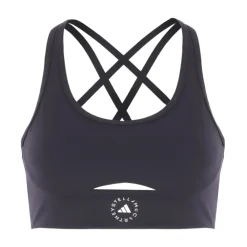 T-Shirts & Toppe^Adidas by Stella McCartney Stilfuld Sports BH til Kvinder Sort
