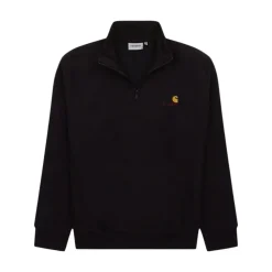 Trøjer|Sweatshirts^Carhartt Wip Stilfuld Strik Trøje til Mænd Sort