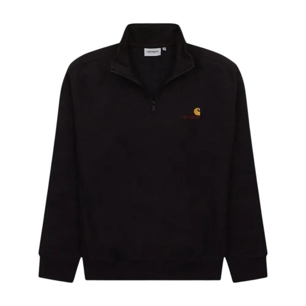 Trøjer|Sweatshirts^Carhartt Wip Stilfuld Strik Trøje til Mænd Sort