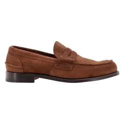 Loafers<Church's Stilfuld Suede Loafer med Logo Detalje Brun