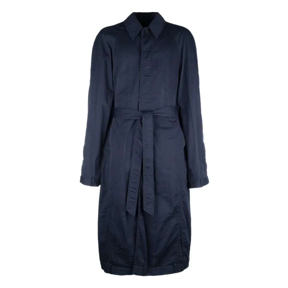 Frakker^Balenciaga Stilfuld Trench Coat til Mænd Blå