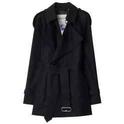 Frakker<Burberry Stilfuld Trenchcoat Sort