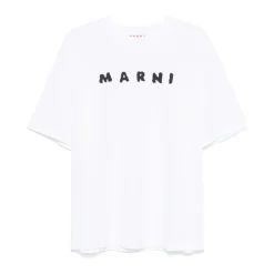 T-Shirts<Marni Stilfuld T-shirt Kollektion Hvid
