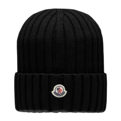Huer & Kasketter<Moncler Stilfuld Vinterhat til Mænd Sort