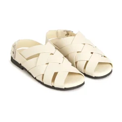 Sandaler<Bottega Veneta Stilfulde Alfie Sandaler til Sommeren Hvid