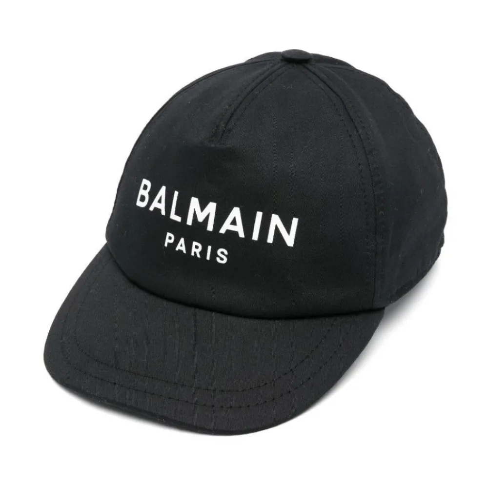 Huer & Kasketter<Balmain Stilfulde Baseballkasketter Samling Sort