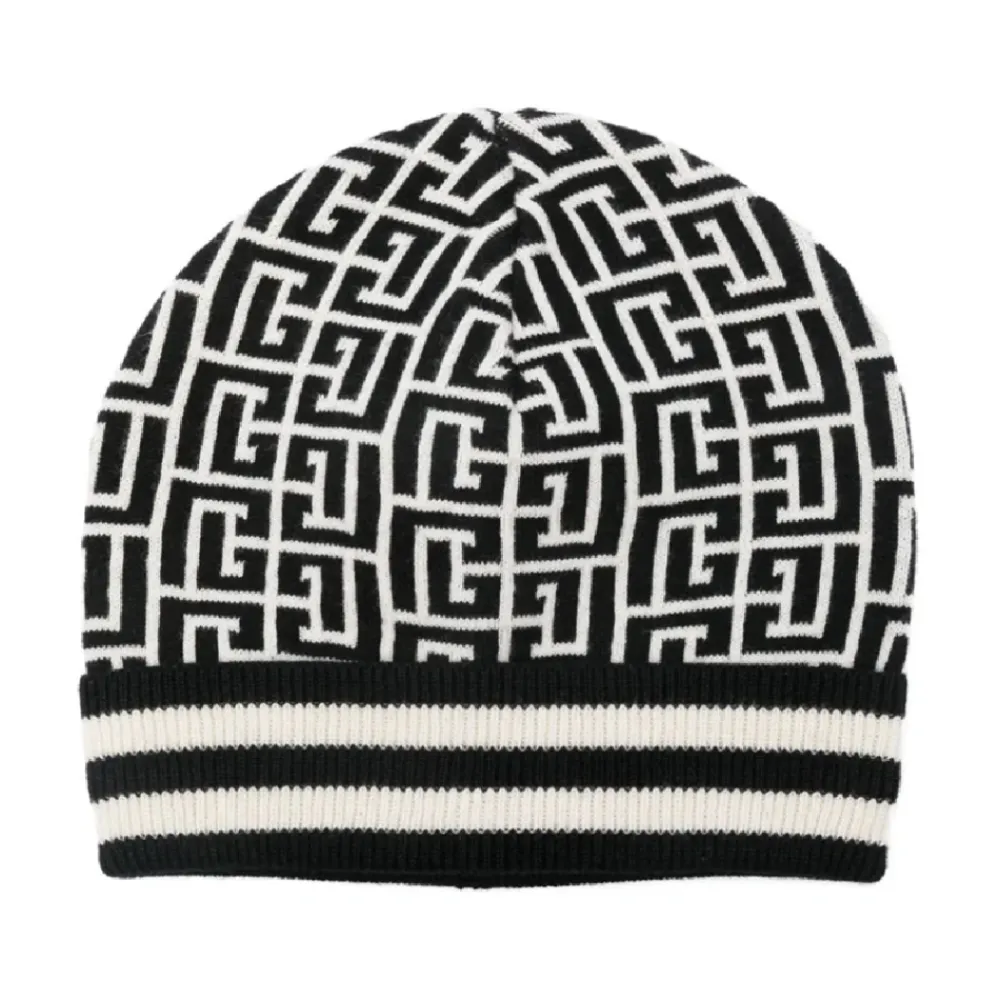 Huer & Kasketter<Balmain Stilfulde Børnehuer & Kasketter Sort