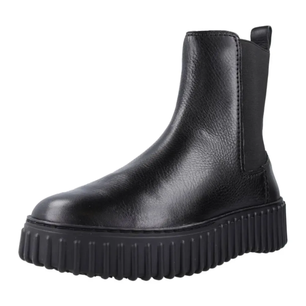 Chelsea Boots^Clarks Stilfulde Chelsea-støvler i Maple Finish Sort