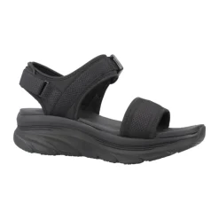 Sandaler^Skechers Stilfulde flade sandaler til kvinder Sort