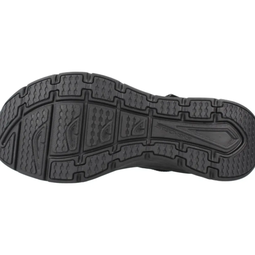 Sandaler^Skechers Stilfulde flade sandaler til kvinder Sort