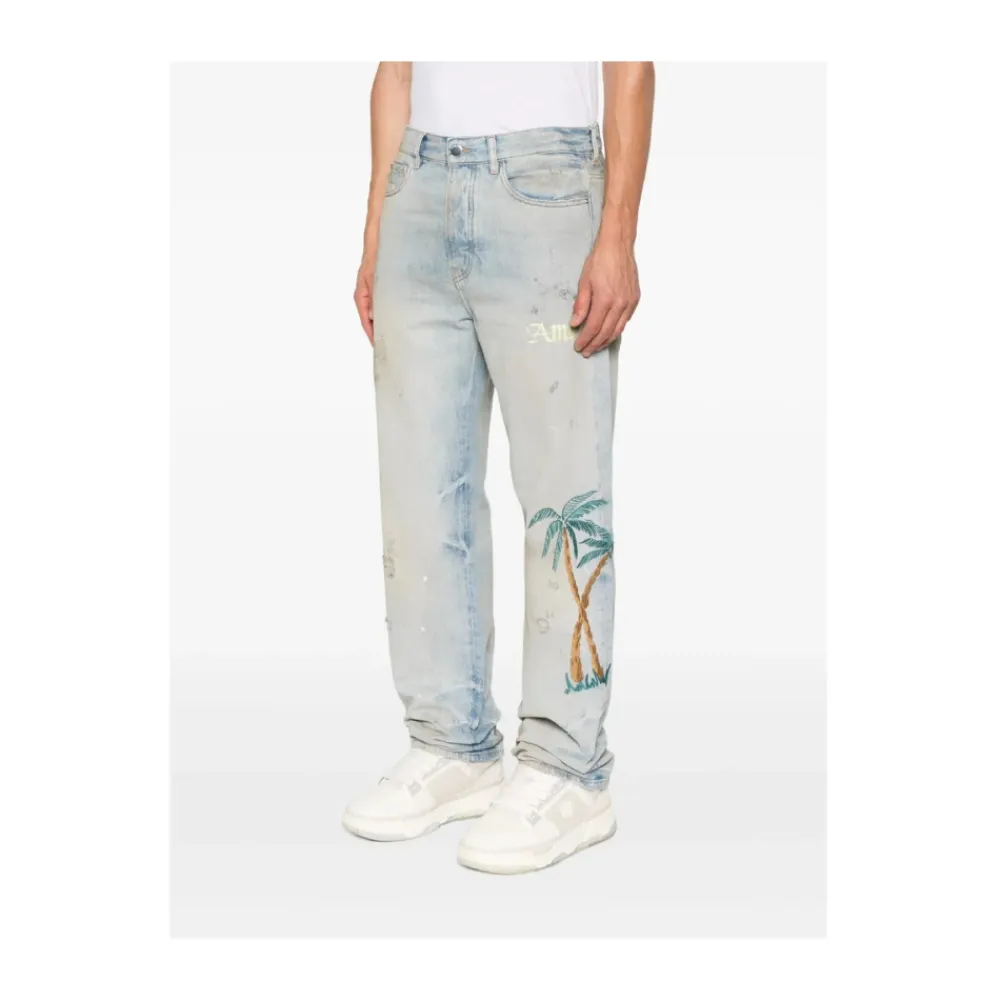 Jeans<Amiri Stilfulde Jeans Anind Blå