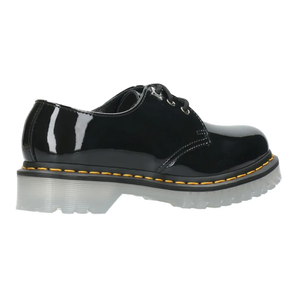 Snøresko^Dr. Martens Stilfulde lædersko med snørebånd Sort