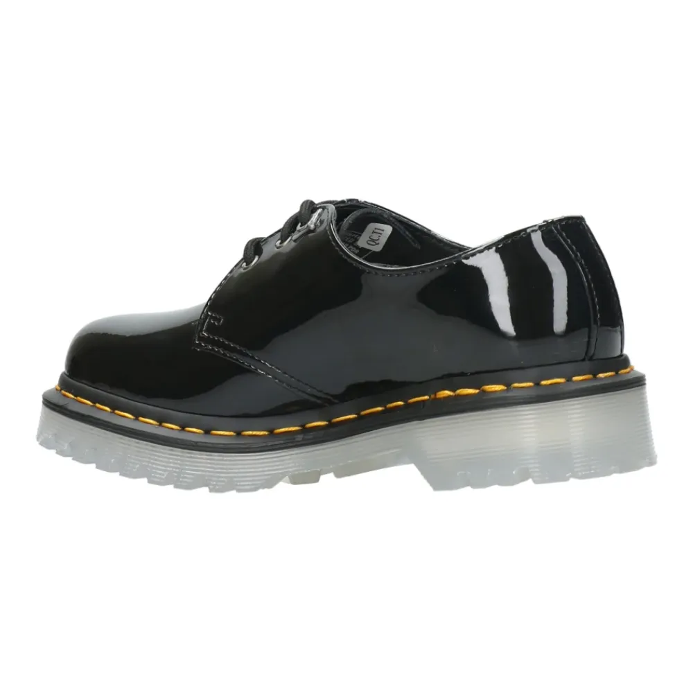 Snøresko^Dr. Martens Stilfulde lædersko med snørebånd Sort