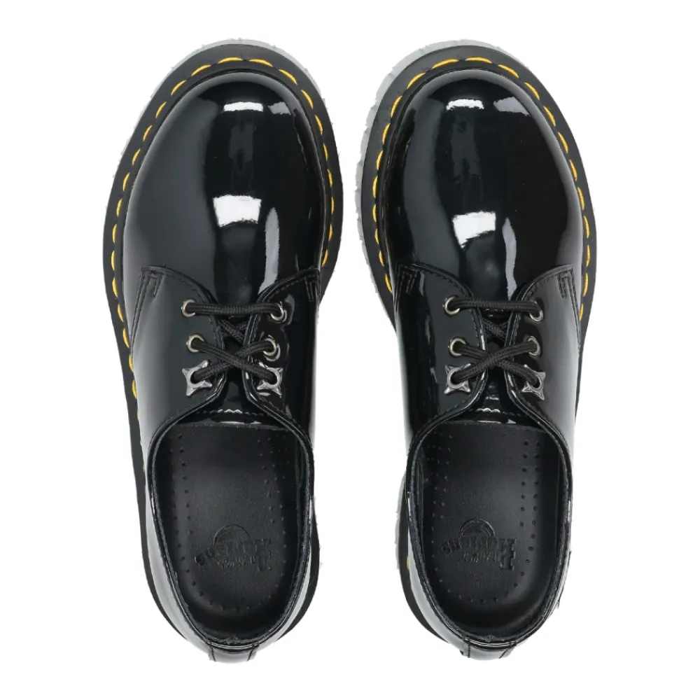 Snøresko^Dr. Martens Stilfulde lædersko med snørebånd Sort