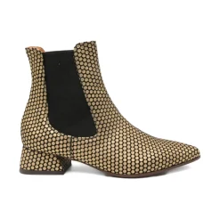 Chelsea Boots^Chie Mihara Stilfulde sko med HELIX Mongo hæl Gul