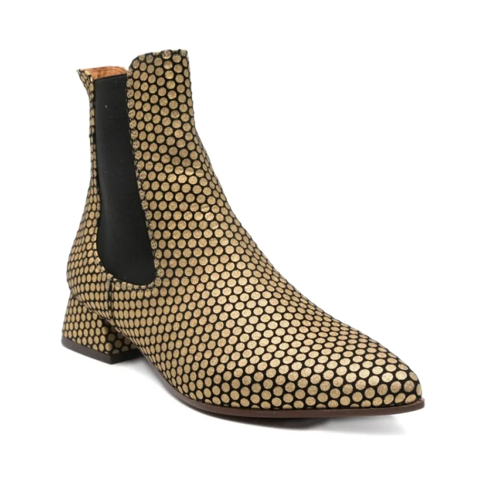 Chelsea Boots^Chie Mihara Stilfulde sko med HELIX Mongo hæl Gul