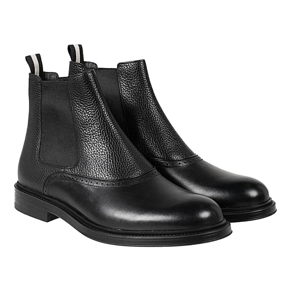 Chelsea Boots<Bally Stilfulde Slip-On Chelsea St?vler til M?nd Sort
