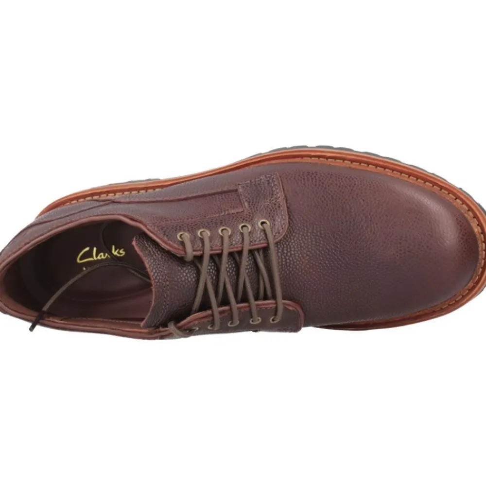 Business Sko<Clarks Stilfulde Snøresko til Mænd Rød