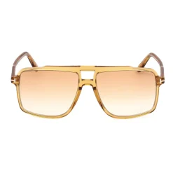 Solbriller<Tom Ford Stilfulde solbriller FT1177 Kemp 39F Gul
