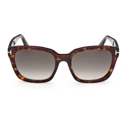 Solbriller^Tom Ford Stilfulde solbriller med blå stel Brun