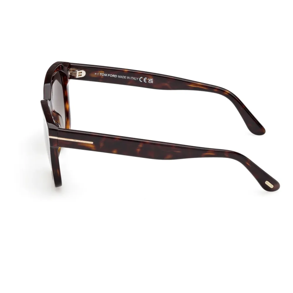 Solbriller^Tom Ford Stilfulde solbriller med blå stel Brun