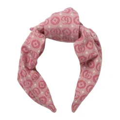 Hår Tilbehør^Gucci Stilfuldt Monogram Mønster Hårbånd Pink