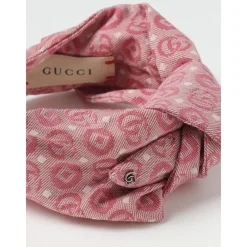 Hår Tilbehør^Gucci Stilfuldt Monogram Mønster Hårbånd Pink