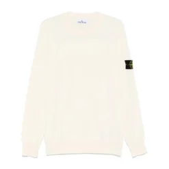 Strik<Stone Island Stilfuldt strik til mænd Beige