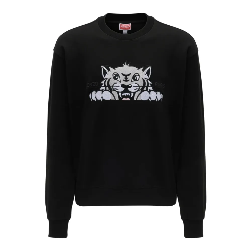 Trøjer|Sweatshirts^Kenzo Stilfuldt Sweatshirt i Sort
