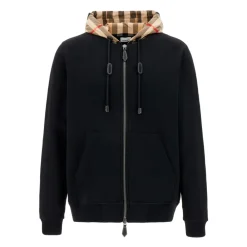 Trøjer<Burberry Stilfuldt Sweatshirt til Mænd og Kvinder Sort