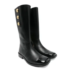 Støvler<Balmain Stivali con bottoni Sort