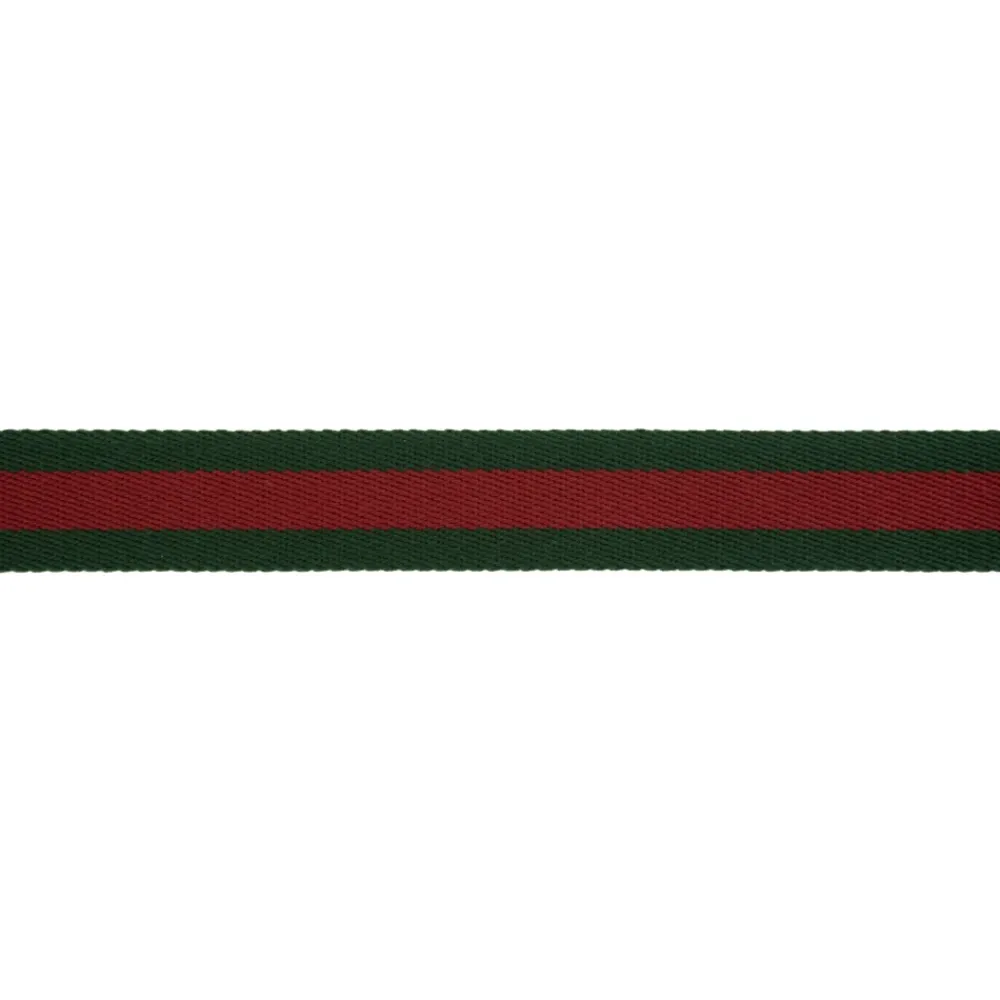 Bælter^Gucci Stofbælte med læderdetaljer Multifarvet