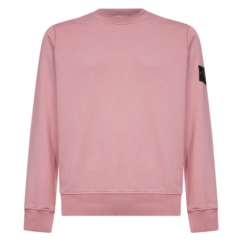 Trøjer|Sweatshirts<Stone Island Sweatshirts Pink