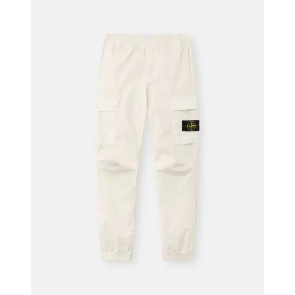 Bukser<Stone Island STONE TROUSERS E26 Hvid
