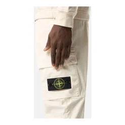 Bukser<Stone Island STONE TROUSERS E26 Hvid