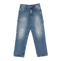 Jeans^Evisu Straight Jeans Blå