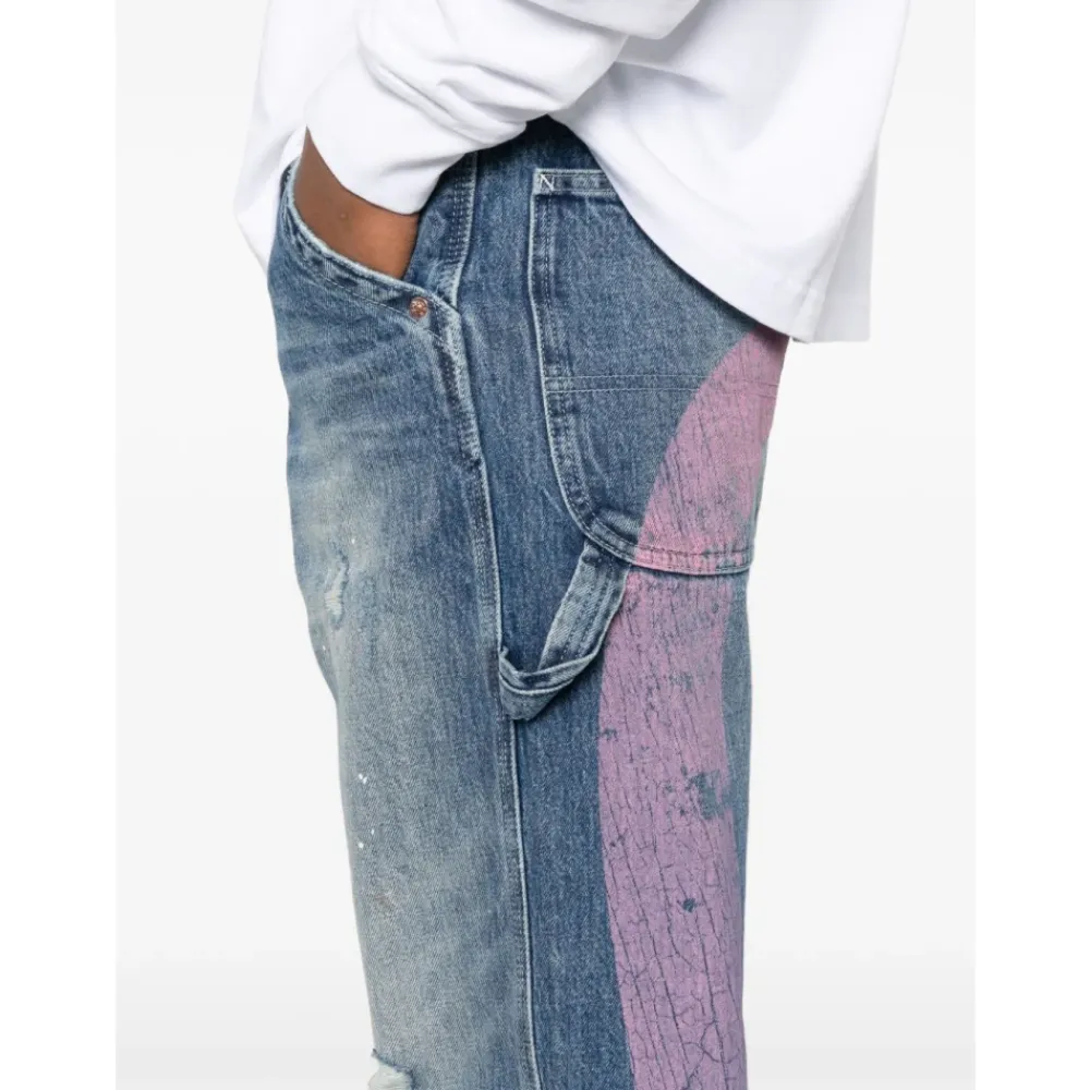 Jeans^Evisu Straight Jeans Blå