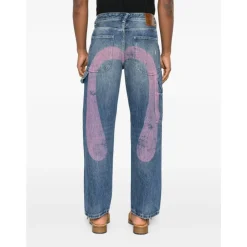 Jeans^Evisu Straight Jeans Blå