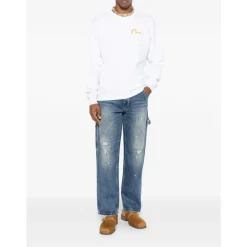 Jeans^Evisu Straight Jeans Blå
