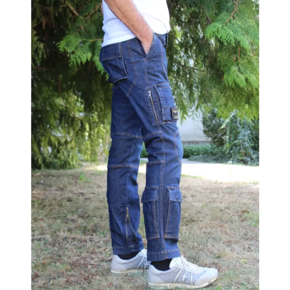 Jeans^Aeronautica Militare Straight Jeans Blå