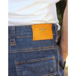 Jeans^Aeronautica Militare Straight Jeans Blå