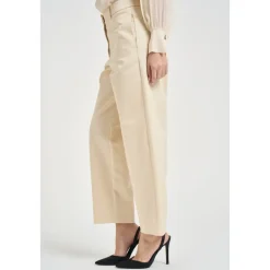 Bukser<Patrizia Pepe Straight Trousers Beige