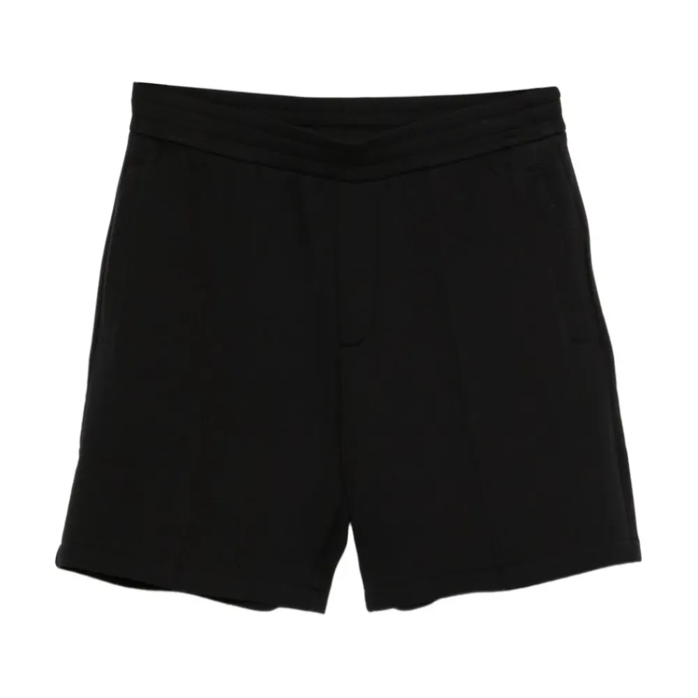 Træningsbukser & Tights<Emporio Armani Stretch double jersey Bermuda shorts Sort