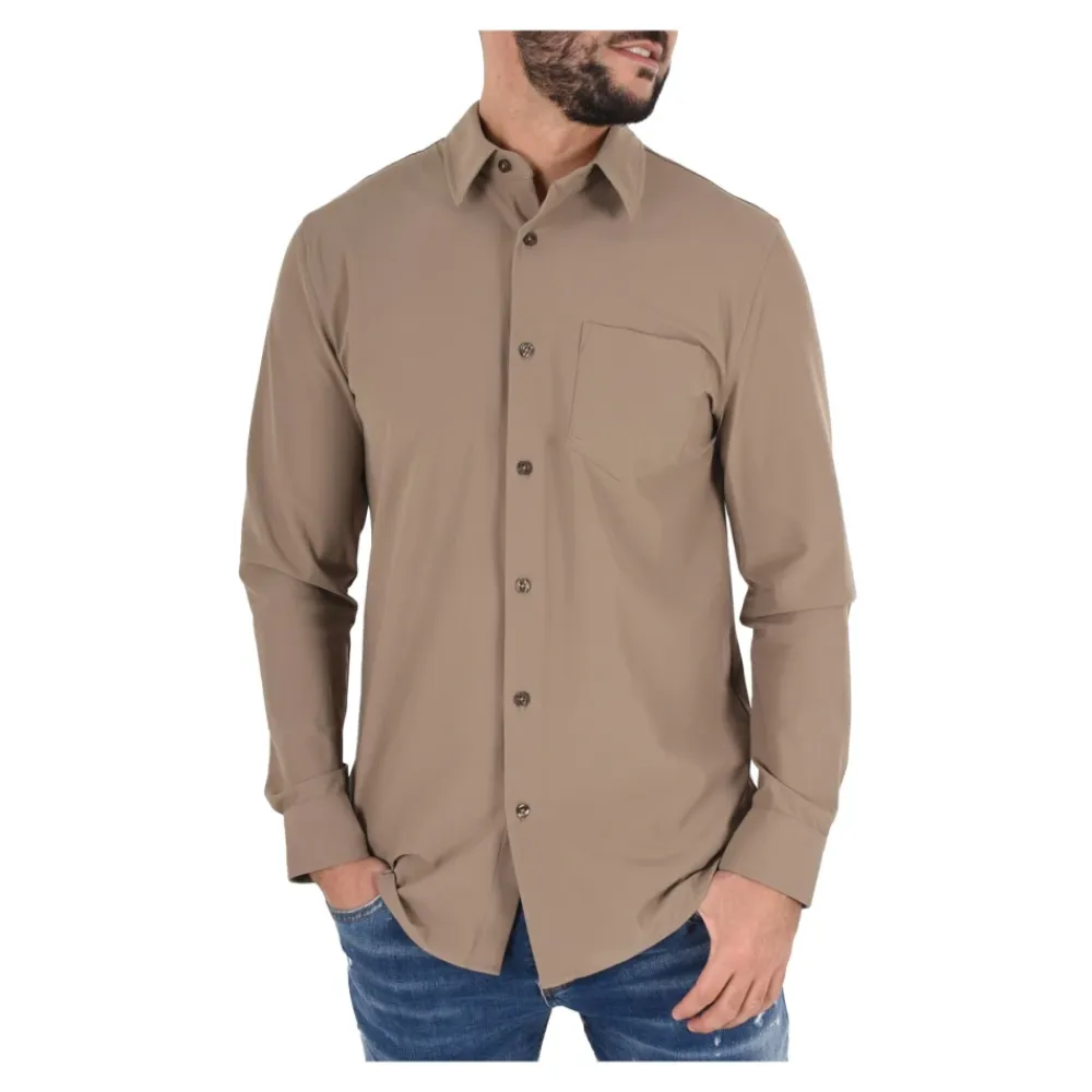 Skjorter^Guess Stretch Nylon Skjorte Brun